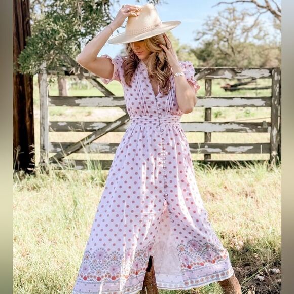 b2b los angeles Dresses & Skirts - B2B Los Angeles Clay Maxi Dress in Petal  XS NWOT